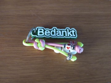 Sleutelhanger bedankt