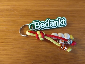 Sleutelhanger bedankt