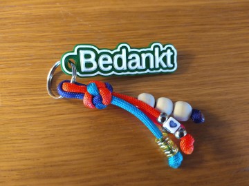 Sleutelhanger bedankt