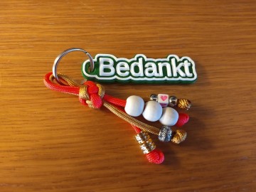Sleutelhanger bedankt