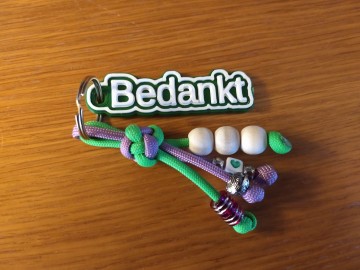 Sleutelhanger bedankt