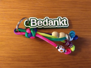 Sleutelhanger bedankt