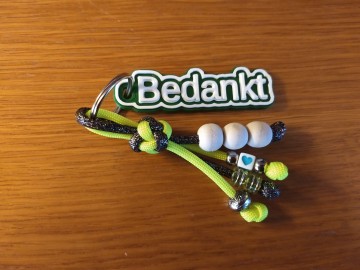 Sleutelhanger bedankt