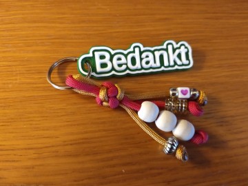 Sleutelhanger bedankt