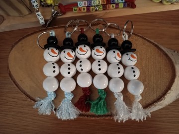 Sleutelhanger sneeuwpop