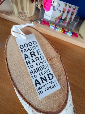 Tekstbord Friend zwart