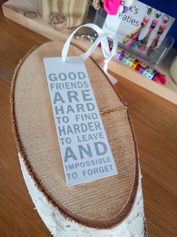 Tekstbord Friend grijs