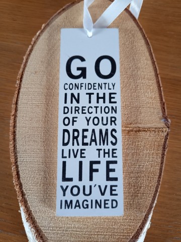 Tekstbord Dreams zwart