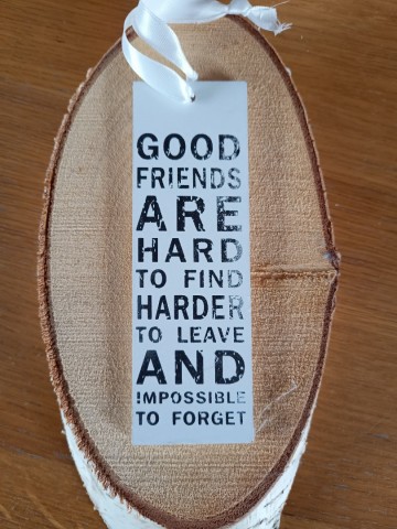 Tekstbord Friend zwart